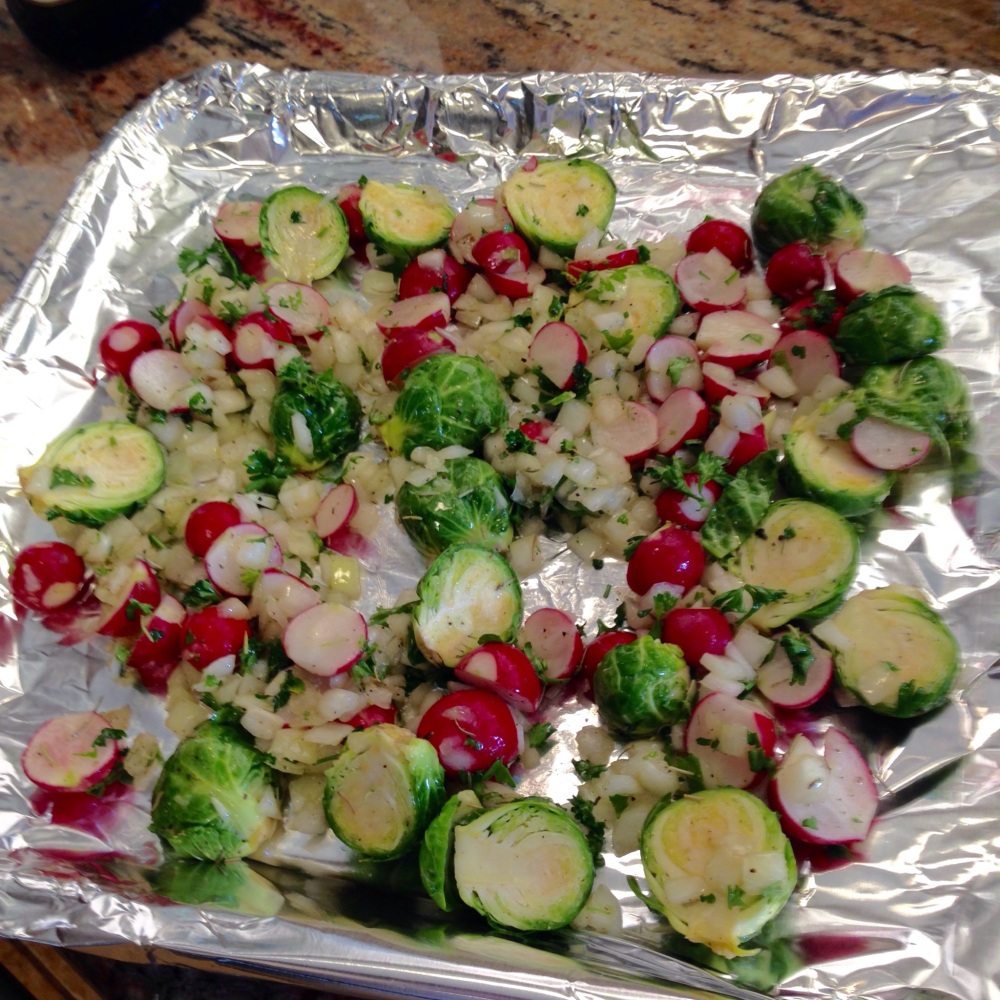 Recipe: Roasted Radishes and Brussels Sprouts | Diabetic Mediterranean Diet