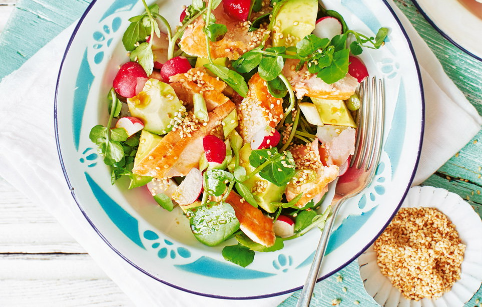 Recipe: Japanese-Style Salmon and Avocado Salad